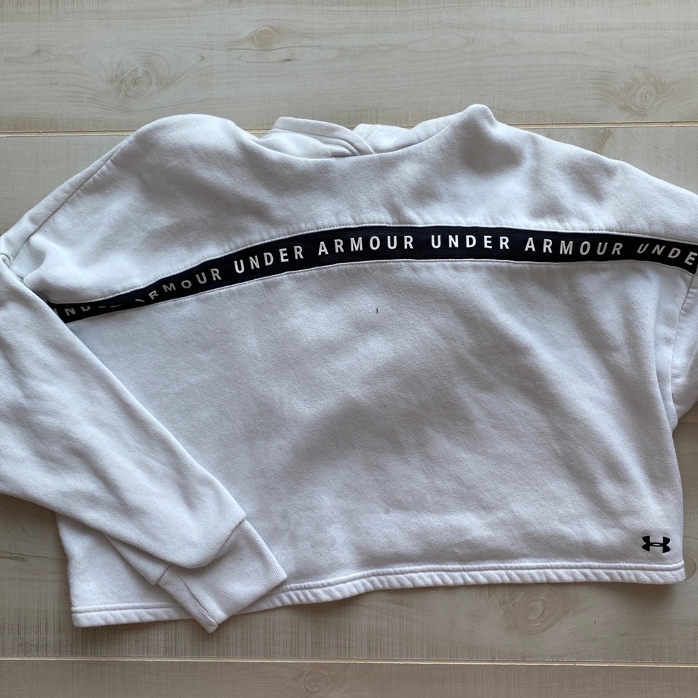 Under Armour white sweatshirt!